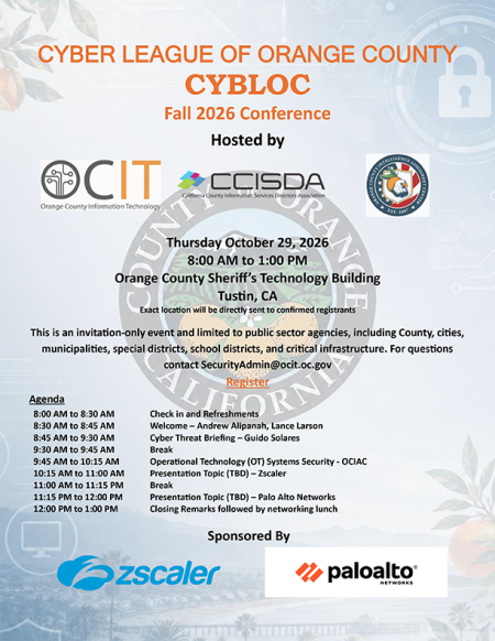 Cyber League of Orange County Fall 2006 Conference Flyer